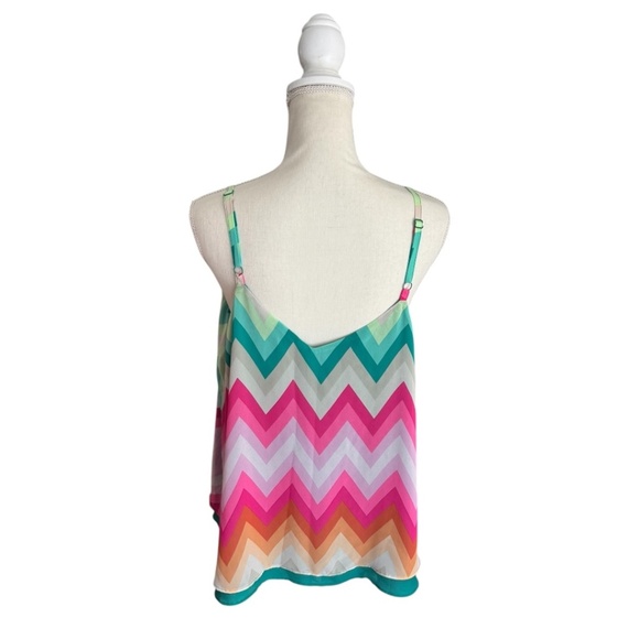 Torrid Sophie Chevron Chiffon Swing Cami - Picture 4 of 13